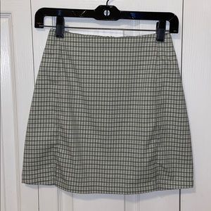 john galt green plaid cara skirt